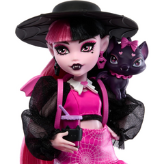 Monster High Draculaura Core Doll with Pet Bat-Cat Count Fabulous