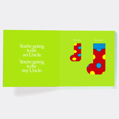 You're Going to be an Uncle Board Book and Matching Pair of Socks