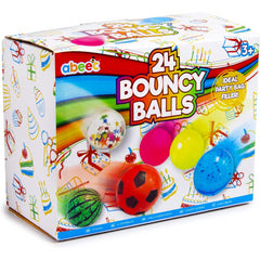 Abeec 24 Bouncy Balls Fun Toy Pack for Children