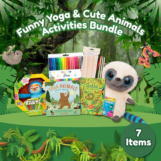 Funny Yoga and Cute Animals Activities Bundle