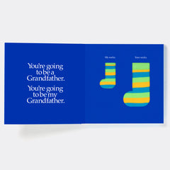 You're Going to be a Grandfather Board Book and Matching Pair of Socks