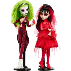 Monster High Skullector Doll Pack of 2 - Beetlejuice Betelgeuse And Lydia Doll
