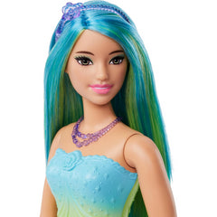 Barbie Dreamtopia Princess Doll Blue-Green Hair Figure Toy