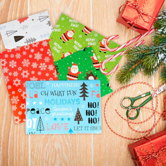 Abeec Christmas Gift Wrap 15 Sheets Festive Wrapping Paper Pack