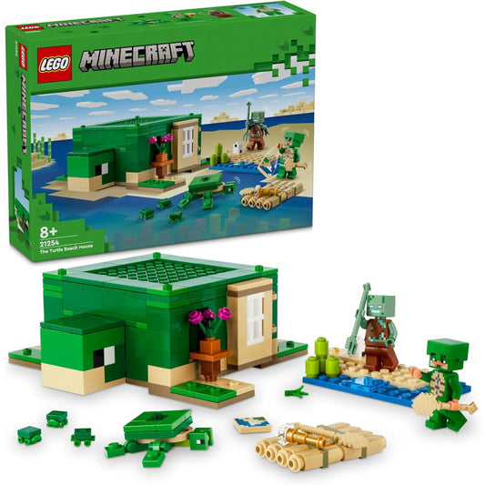 Lego Minecraft 21254 The Turtle Beach House Playset with Mini Figures