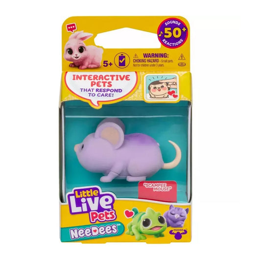 Little Live Pets Lil Needees Interactive Pocket Animal Toy - Scampee Mouse