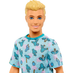 Barbie Fashionista Doll #211 Ken Blonde White Shorts and Blue T Shirt