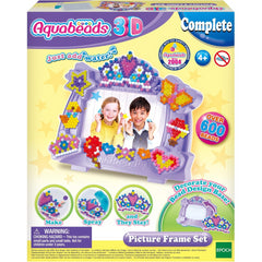 Aquabeads Picture Frame Art & Craft Bead Kit Set 600 Beads