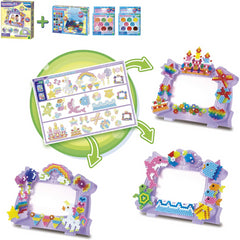 Aquabeads Picture Frame Art & Craft Bead Kit Set 600 Beads