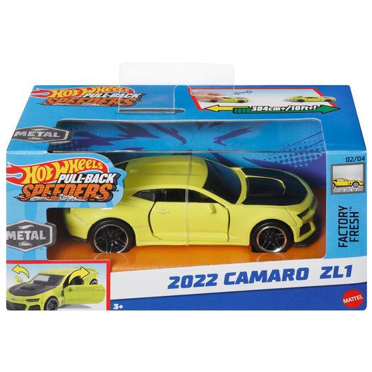 Hot Wheels Pull-Back Speeders 1:43 Toy Car - 2022 Camaro ZL1