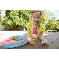 Barbie Boat with Puppy Fits 3 Dolls and Floats in Water