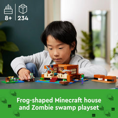 Lego Minecraft 21256 The Frog House Playset with Alex and Slime Mob