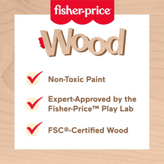 Fisher-Price Wooden Balance Tree Preschool Toy
