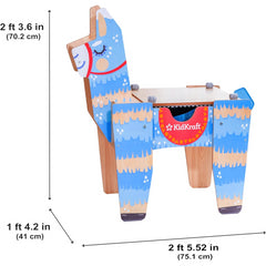 KidKraft Llama Pinata Building Bricks Table with 50 Blocks