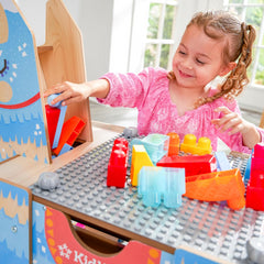 KidKraft Llama Pinata Building Bricks Table with 50 Blocks