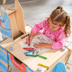 KidKraft Llama Pinata Building Bricks Table with 50 Blocks