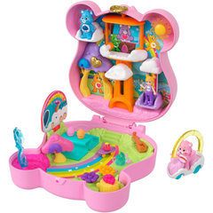 Polly Pocket Care Bears Dolls & Playset with Toy Car and Pet Bear