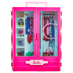 Barbie Dolls Vehicle and Closet Wardrobe