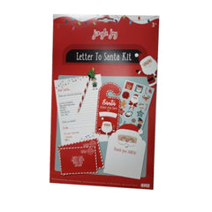 Jingle Jolly Christmas Letter To Santa Writing Kit Set