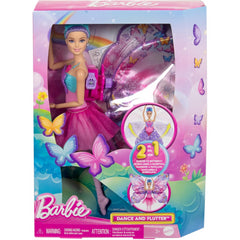 Barbie Dance And Flutter Doll with 2-in-1 Transformation Dancer to Butterfly