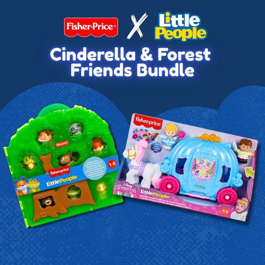Fisher-Price Little People Cinderella and Forest Friends Bundle