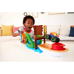 Hot Wheels Monster Truck Colour Shifters Swamp Chomp Vehicle and Track Playset