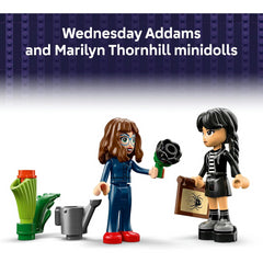 Lego Wednesday 76784 Black Dahlia Flower Building Toy