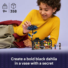 Lego Wednesday 76784 Black Dahlia Flower Building Toy
