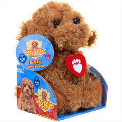 Golden Bear Waffle the Wonder Dog Soft Toy with Sound Kids Plush Gift