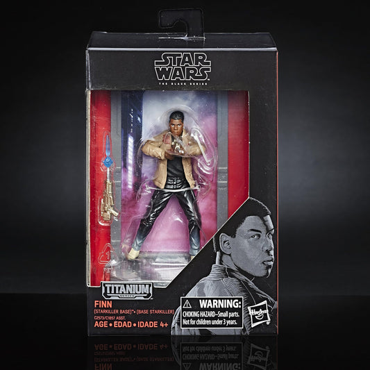 Star Wars The Black Series 09 FINN Figure Titanium Series (STARKILLER BASE)