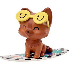 Barbie Extra Fashion Doll with Extra Long Crimped Lavender Jersey Dress & Oversized Checkered Jacket with Pet Puppy & Accessories