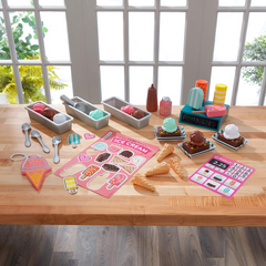 KidKraft Ice-Cream Shop Playset With Ice Cream Scoops