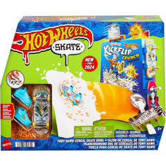 Hot Wheels Skate Tony Hawk Cereal Bowl Fingerboard Set 1 Board & Skate Shoes