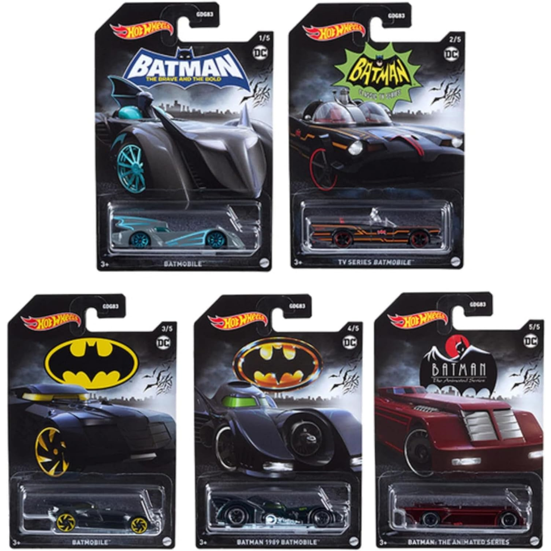 Hot Wheels Entertainment Theme Assortment Batman Set Of 5 Maqio