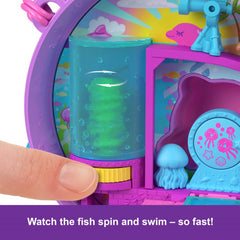 Polly Pocket Dolls Playset Dolphin Rescue & Play Compact and Accessories