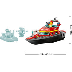 Lego City 60373 Fire Rescue Boat Set