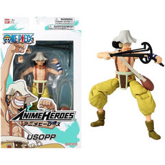 Bandai Anime Heroes Usopp One Piece 6.5-Inch Action Figure