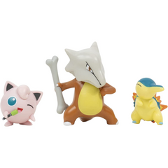 Pokemon Battle Figures Set of 3 Pack Cyndaquil Jigglypuff and Marowak