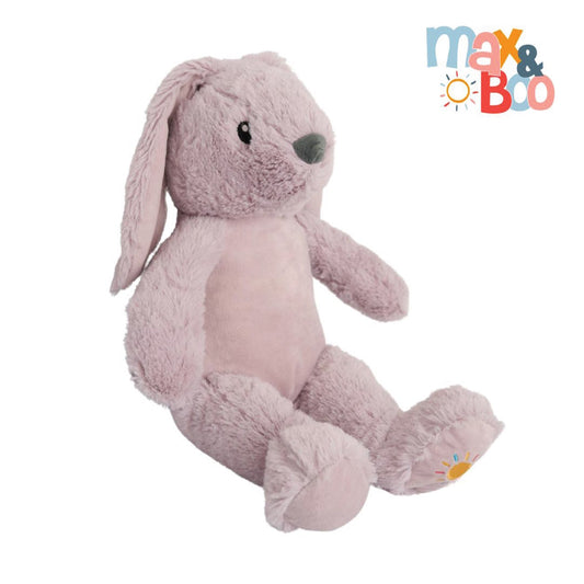 Max & Boo Soft Plush Bunny with Floppy Ears 40cm - Lavender