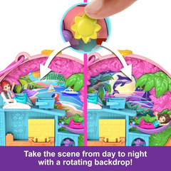 Polly Pocket Dolls Playset Adventure Moped Compact Travel Toy