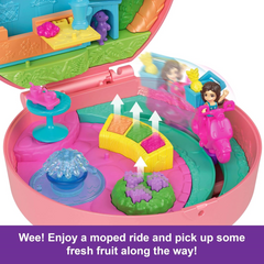 Polly Pocket Dolls Playset Adventure Moped Compact Travel Toy