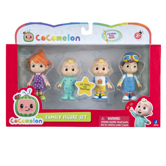 CoComelon Friends and Family 4 Figure Pack 3-Inch