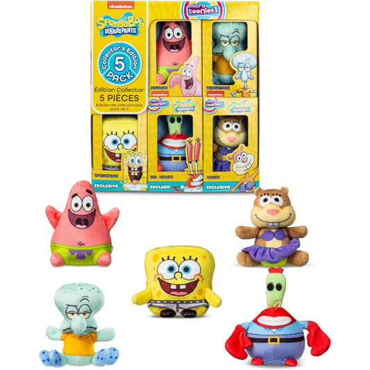 Nickelodeon Micro Teenies Spongebob Squarepants Figure 5-Pack Collectible