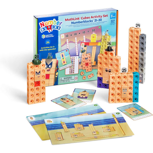 Learning Resources Numberblocks 21-30 Mathlink Set Counting Toy Set