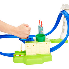 Hot Wheels Mario Kart Circuit Slam Track Set with Mario Kart Vehicle Playset