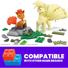MEGA Pokemon Building Toy - Vulpix Evolution Set with 145 Pieces and Ninetales