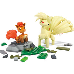 MEGA Pokemon Building Toy - Vulpix Evolution Set with 145 Pieces and Ninetales