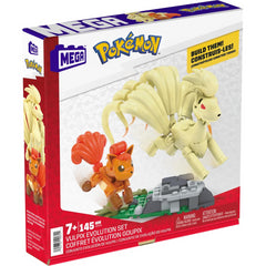 MEGA Pokemon Building Toy - Vulpix Evolution Set with 145 Pieces and Ninetales