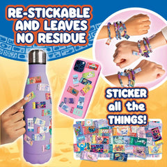 Sticki Rolls Stitch Bracelet & Necklace Set With 120 Stickers