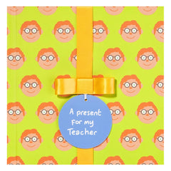 A Present for My Male Teacher Board Book and a Pair of Socks